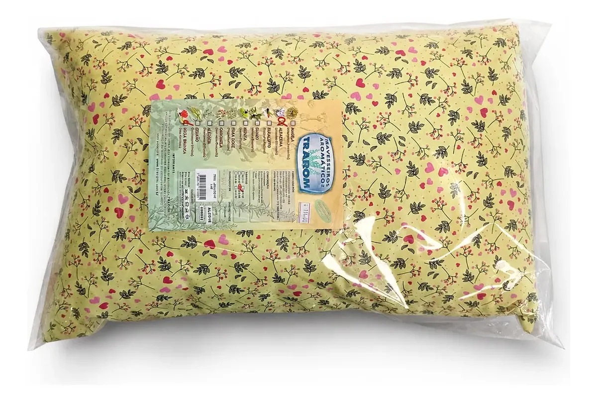 Travesseiro Aromático Trarom Estampado Floral Com Ervas