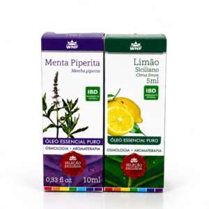 Kit Óleo Essencial Wnf Menta Piperita 10ml Limão Siciliano 5